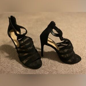 Call it spring mesh High heel sandals - Thin block heel